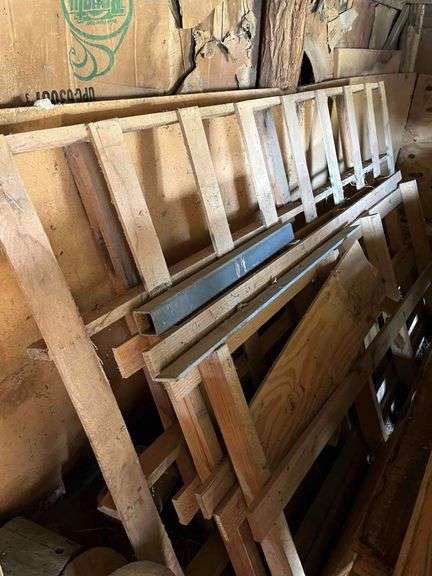 Wood Pallets- 1 @ 8’ And 2 @ 6’ - Buyer responsible for removal