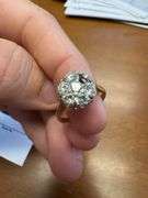 14k Ring with Diamonds - one diamond missing - size coming soon