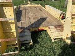 14ft Heavy Duty Equipment Trailer with Ramps and Pentile Hitch- Bill of Sale