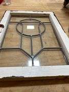 2 Vintage Lead Glass Windows- 17.5”x 23.5”