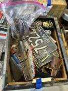 Miscellaneous- License Plates, Hinges, Parts, Ect