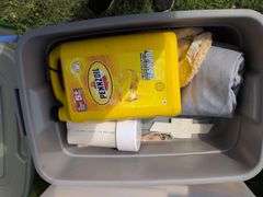3 Totes - Painting Supplies, Gardening and Miscellaneous