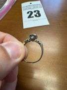 14k White Gold Ring with Diamonds - please see pictures for details - size coming soon