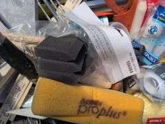 3 Totes - Painting Supplies, Gardening and Miscellaneous