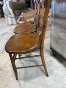 2 Wood Kitchen Chairs