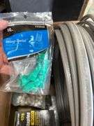 Box of Electrical Supplies- Wiring, NM Staples, Twist Nuts Ect