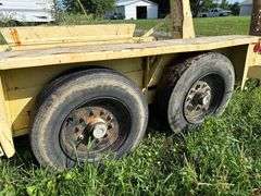 14ft Heavy Duty Equipment Trailer with Ramps and Pentile Hitch- Bill of Sale