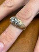 14k Ring with 3 Diamonds - size coming soon