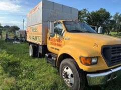 2000 Ford F650 Chipper Truck- CAT Motor, Electric Dump Bed, 184,195 miles. Has Title (Used Ether to start then runs fine)