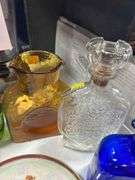 Box of Stoppered Bottles, Vases and Vintage Drink Bottles