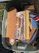 2 Totes - Misc Household Items and Painting Supplies