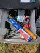 2 Storage Bins with Misc Items