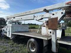 International 4300 DT466 Bucket Truck with Lift-All Boom Capacity 1500 lbs- Has Title