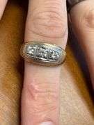 14k Ring with 3 Diamonds - size coming soon