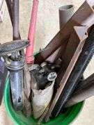 Bucket with Metal Scrap, Tools and Springs