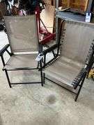 2 Outdoor Folding Mesh Chairs
