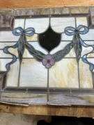 Vintage Stained Glass Window 24x”x18”