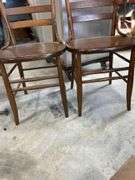 2 Wood Kitchen Chairs