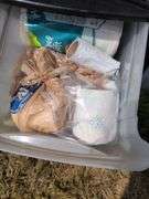 2 Storage Bins with Misc Items