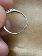 14k White Gold Ring with Diamonds - please see pictures for details - size coming soon