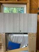 4 Locking Cabinets - Grey 30”x 14x16” High
