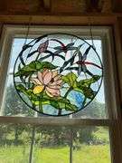 Round Stained Glass - 1 Small Crack on Edge