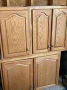 2 Sets of Oak Upper Cabinets - #1-45”x30”x12, #2- 42”x30x12