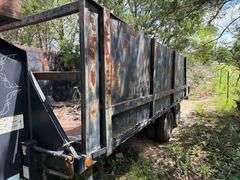 Load Max 20ft Hydraulic Dump Trailer Dual Tandem Axles- 8ft Wide ( Dump Bed just Needs Battery)- Bill of Sale