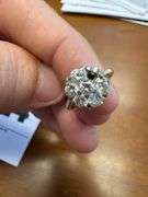 14k Ring with Diamonds - one diamond missing - size coming soon