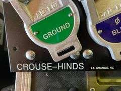 Crouse-Hinds Posi-Lok Panel, 400 Amp Max, EQ400 Series