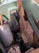 2 Totes - Bird Houses and Misc Wood Art