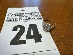 14k Ring with Diamonds - one diamond missing - size coming soon