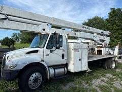 International 4300 DT466 Bucket Truck with Lift-All Boom Capacity 1500 lbs- Has Title