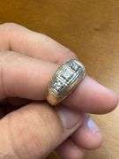 14k Ring with 3 Diamonds - size coming soon