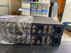 Two Extron DA6 RGBHV Wideband Distribution Amplifiers