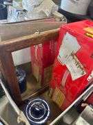 Antique Mirror, Blue Crock, Laminator