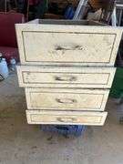 4 Drawers-1@ 22.5x16.5x6”, 1@22.5x16.5x5”, 2@ 22.5x16.5x3.25”