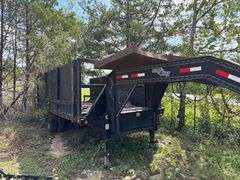 Load Max 20ft Hydraulic Dump Trailer Dual Tandem Axles- 8ft Wide ( Dump Bed just Needs Battery)- Bill of Sale