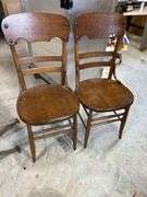 2 Wood Kitchen Chairs