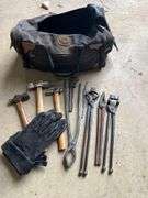 Duffle Bag with Blacksmithing Tools