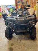 Polaris Sportsman 450 H.O. ATV. with Helmet - Hasn’t Been Started in a While, Battery Needs Charging