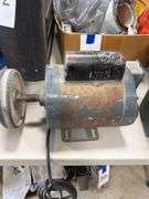 Vintage Motor with Buffing Wheel