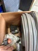 Box of Electrical Supplies- Wiring, NM Staples, Twist Nuts Ect