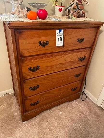 Traditional Style Wood Chest of Drawers image