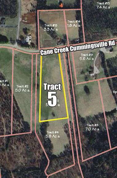 Tract 5: 5.01+/- Acres THIS TRACT IS SELLING BY THE ACRE image