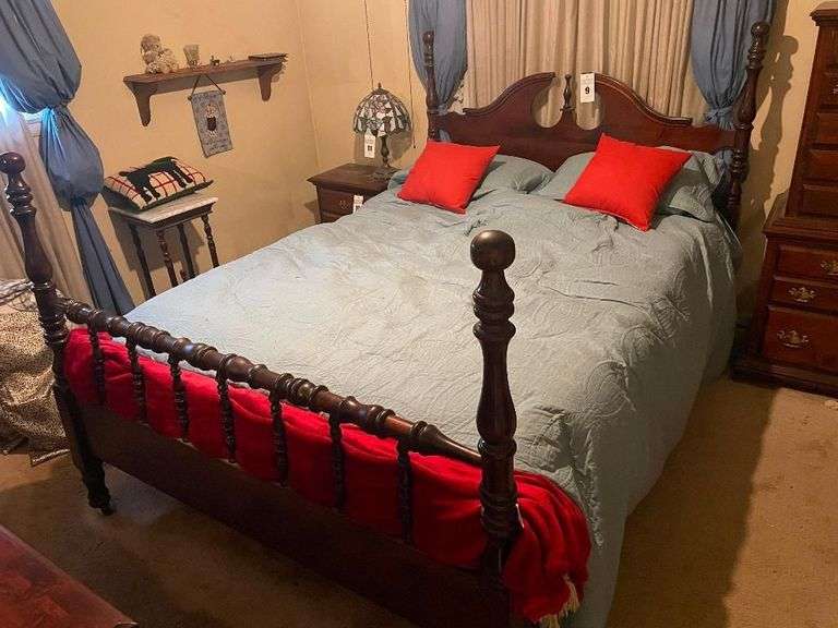 Wooden Four Poster Bed image