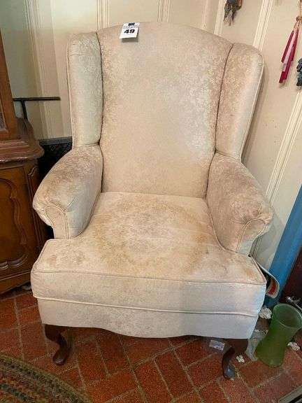 Upholstered Wingback Armchair image