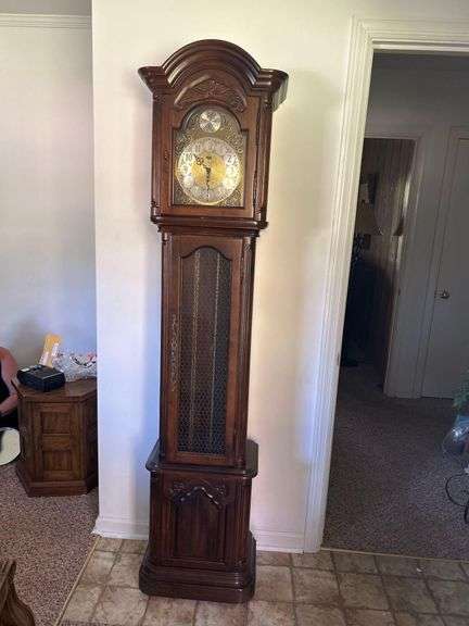 Grandfather Clock 18.5”x 12”x 76” Tall image