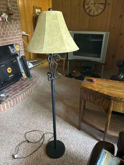 Black Floor Lamp 5 ft 4in Tall image