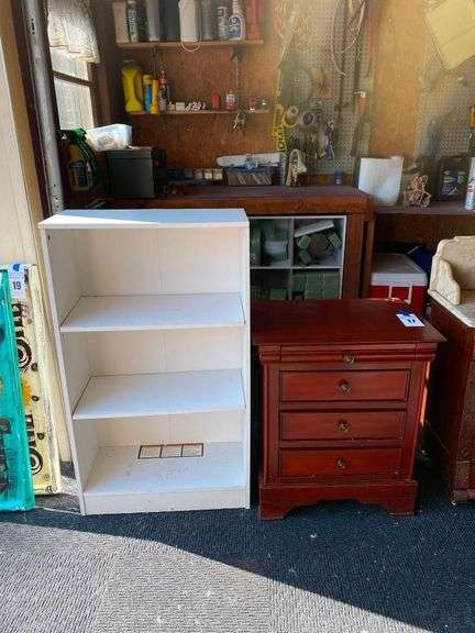 Bookcase and Bedside Table image